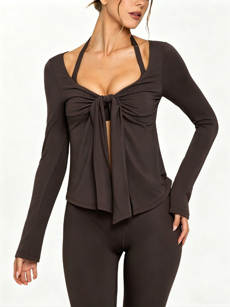 Yoga Fitness Hoodie - Spicy Girl Style Sports Fitness Long