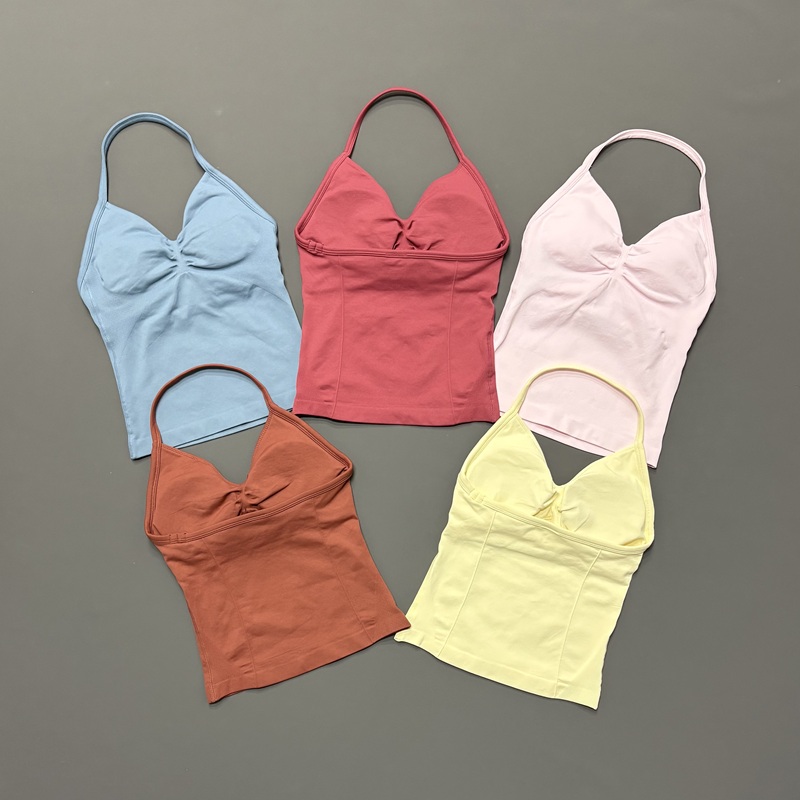 Gym Women Sports Tank Top Seam - Yoga Mat For Fitness ulasan dan harga
