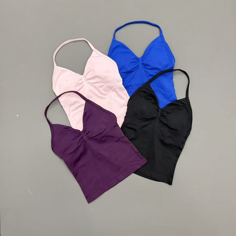 Gym Women Sports Tank Top Seam - Yoga Mat For Fitness ulasan dan harga
