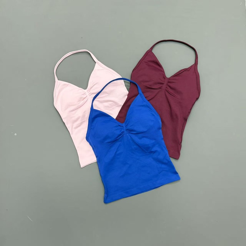 Gym Women Sports Tank Top Seam - Yoga Mat For Fitness ulasan dan harga
