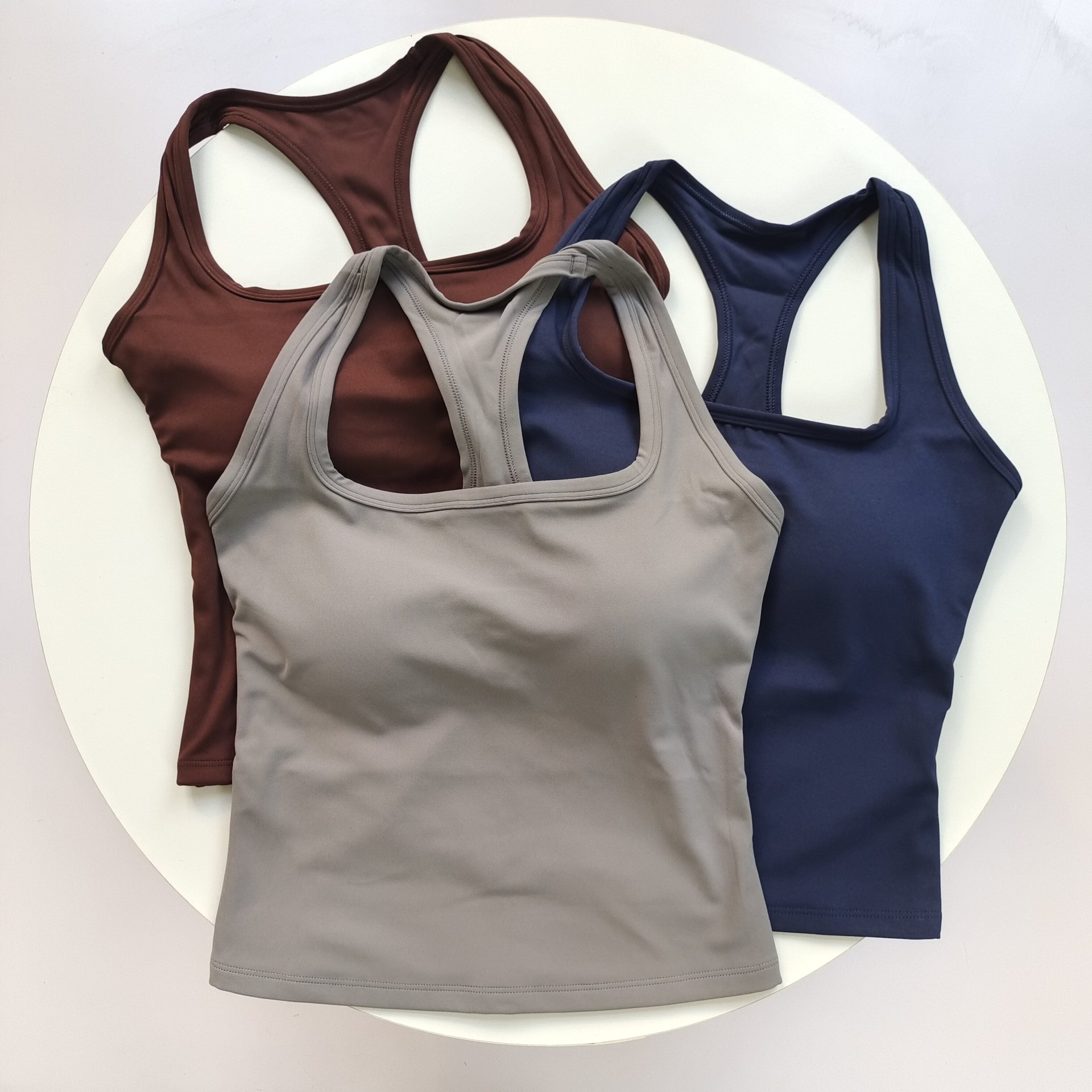 Women's Square Neck Racerback  - Yoga Mat For Fitness ulasan dan harga