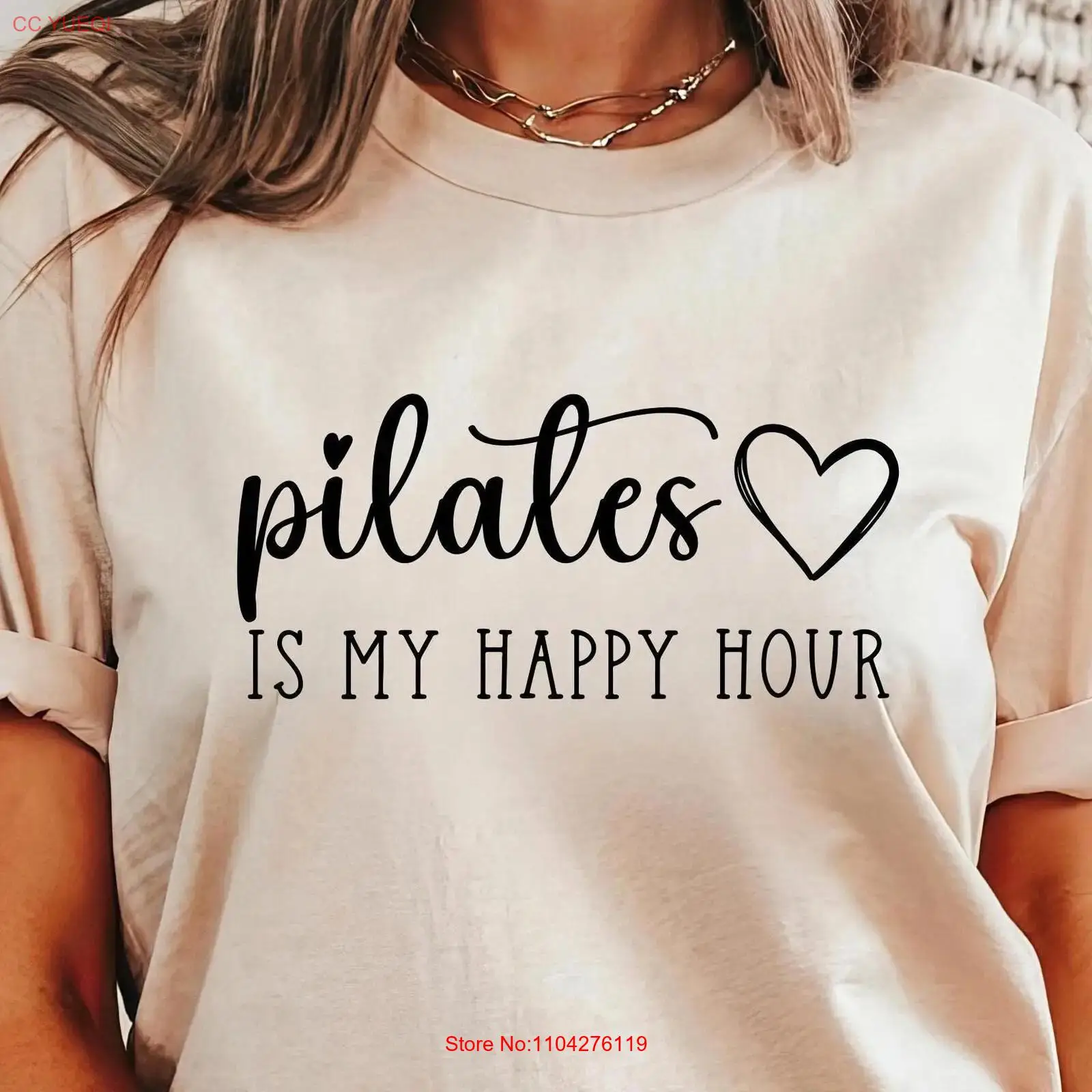 Pilates is my Happy Hour T Shi - Yoga Fitness Instructor ulasan dan harga