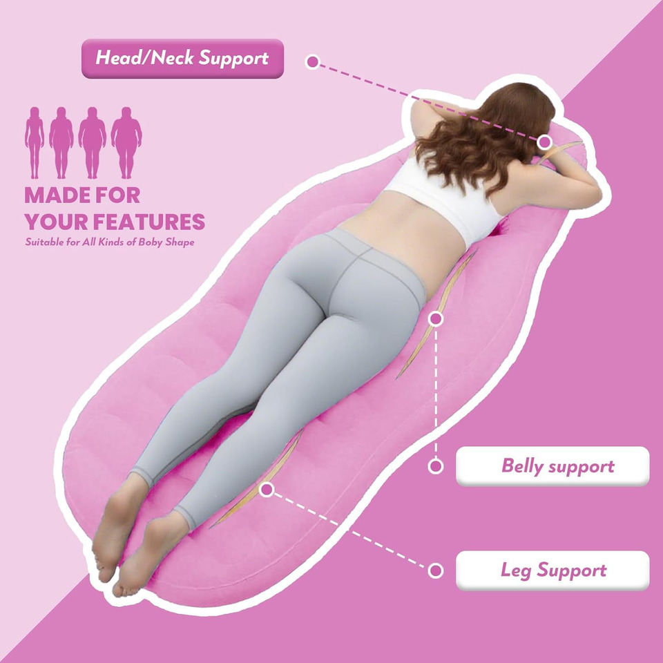 Inflatable Pregnancy Pillow Yo - Yoga Mat For Fitness ulasan dan harga