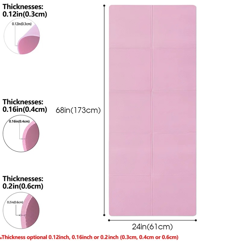 4mm Thick Non‑Slip Yoga Exerci - Gym Floor Mats ulasan dan harga