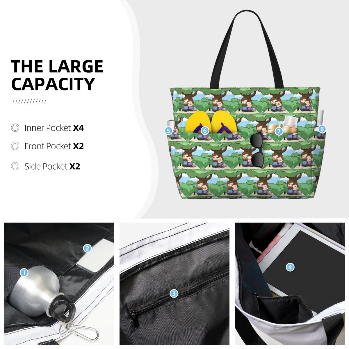 Park Day - Pibubear Beach Tote - Yoga Fitness Park ulasan dan harga