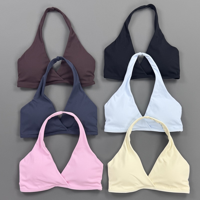 Gym Top Women Halter Neck Spor - Yoga Mat For Fitness ulasan dan harga