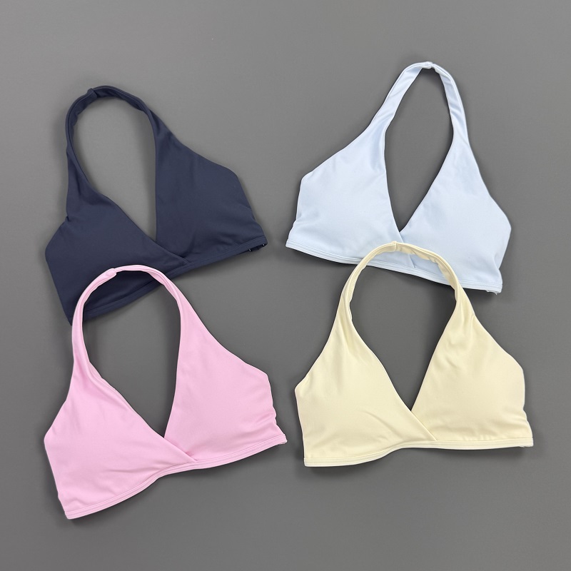 Gym Top Women Halter Neck Spor - Yoga Mat For Fitness ulasan dan harga