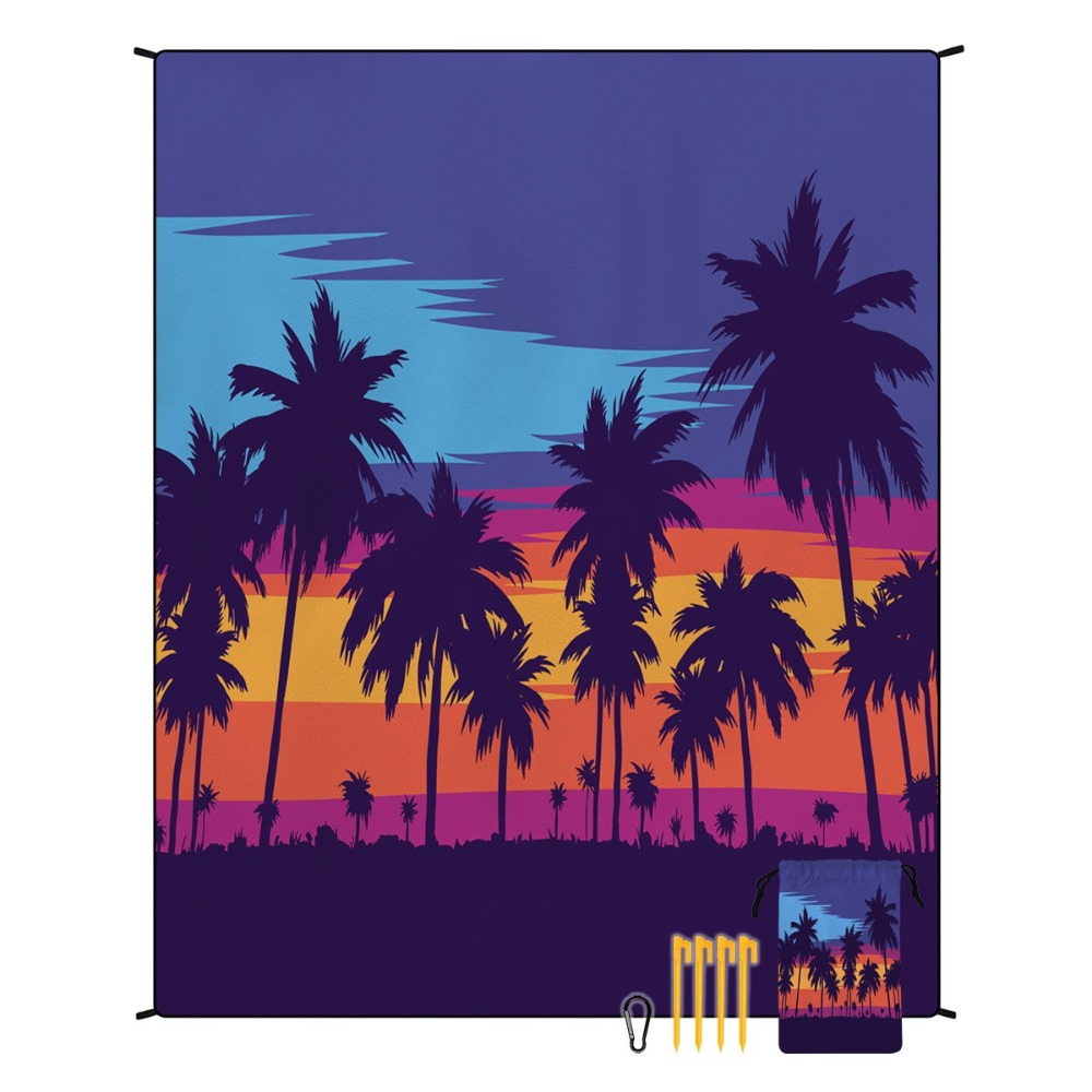 Palm Tree Beach Towel 71x86.6i - Yoga Mat For Fitness ulasan dan harga