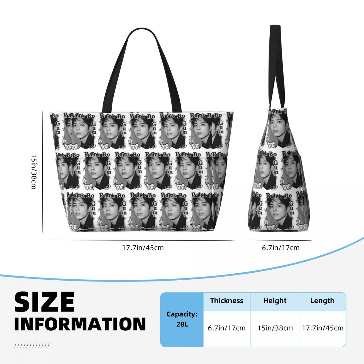 Park Bo Gum Kpop Beach Tote Ba - Yoga Fitness Park ulasan dan harga