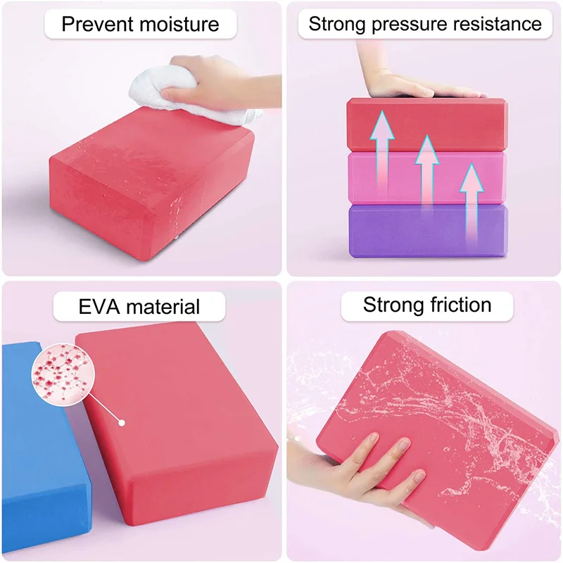Yoga Building Blocks Cubes Pil - Gym Floor Mats ulasan dan harga